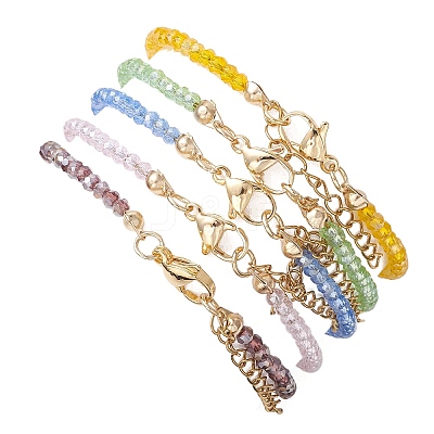 Natural & Synthetic Mixed Gemstone & Shell Pearl Beads & Glass Beaded Bracelets for Women BJEW-JB13078-1