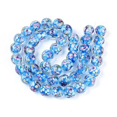 Handmade Lampwork Beads Strands LAMP-T007-04K-1