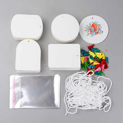 Felt Heat Tranfer Printing Scented Pieces Set DIY-WH0225-54-1