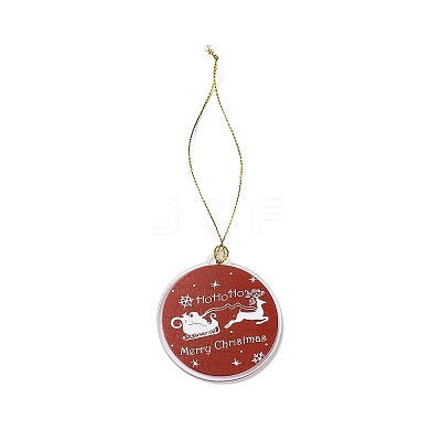 Christmas Theme Acrylic Pendant Decoration LS-HJEW-G021-01D-1