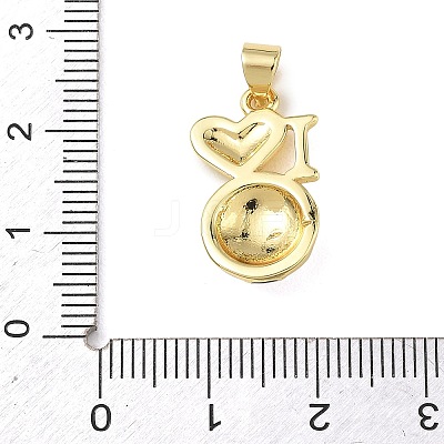 Football Theme Brass Enamel Pendants KK-A303-01B-G01-1