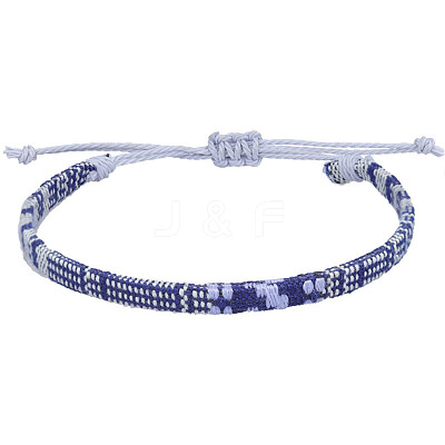 Adjustable Bohemian Style Cotton & Linen Cord Braided Bracelets for Friendship OB0004-19-1