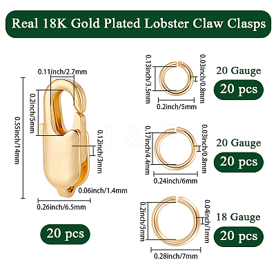 Brass Lobster Claw Clasps KK-BBC0023-50C-1