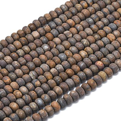 Natural Bronzite Beads Strands G-P575-A28-6x4mm-1