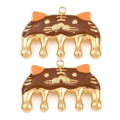 304 Stainless Steel Enamel Pendants SA-CBA033B-04G-02-1