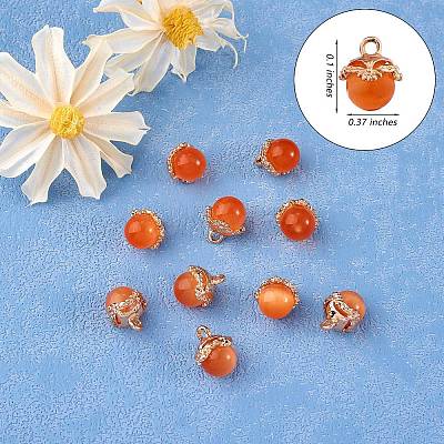 10Pcs Gemstone Charm Pendant Crystal Quartz Healing Natural Stone Pendants Buckle for Jewelry Necklace Earring Making Cra JX599C-1