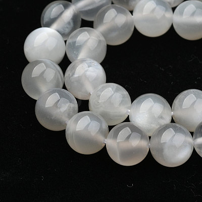Natural White Moonstone Beads Strands G-J373-13-8mm-1