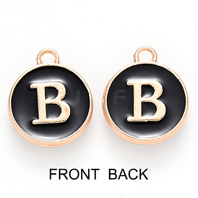 Golden Plated Enamel Alloy Charms ENAM-SZ0001-26B-B-1