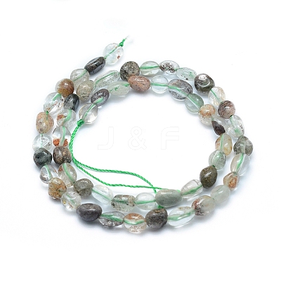 Natural Lodolite Quartz Beads Strands X-G-L550A-07-1