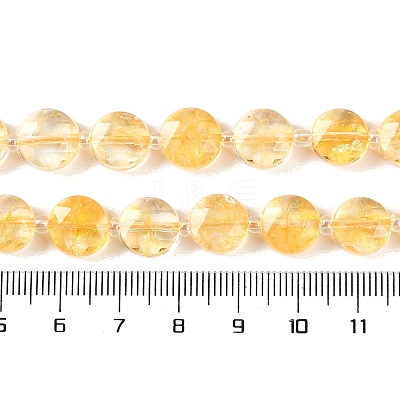 Heated Natural Citrine Beads Strands G-N342-17-1