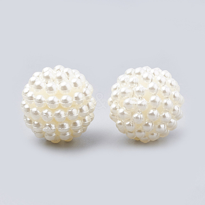 Imitation Pearl Acrylic Beads OACR-T004-15mm-21-1