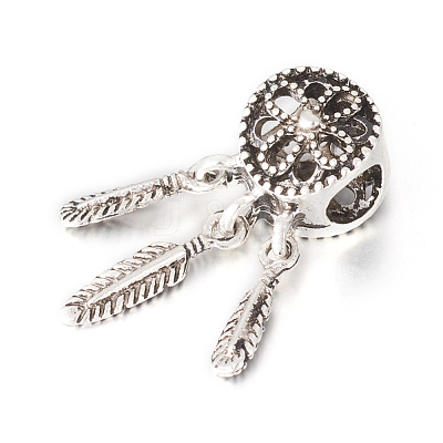 Alloy European Beads PALLOY-O091-01AS-1