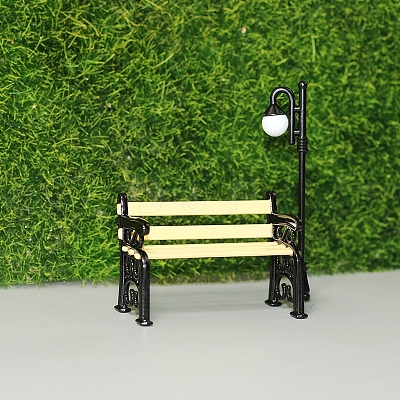 Alloy Chair & Street Light Set PW-WG69545-01-1