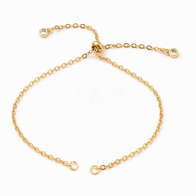 Adjustable 304 Stainless Steel Cable Chain Slider Bracelet/Bolo Bracelets Making AJEW-JB00780-02-1
