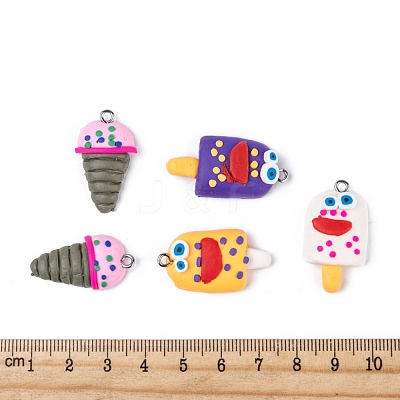 Handmade Food Polymer Clay Pendants CLAY-R060-112-1