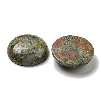 Natural Unakite Cabochons G-C115-02B-27-1