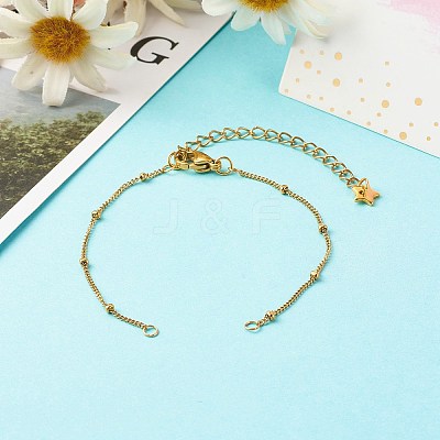 Handmade 304 Stainless Steel Satellite Chains Bracelets Making Accessories X-AJEW-JB01024-1