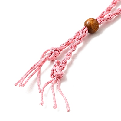 Braided Wax Rope Cord Macrame Pouch Necklace Making NJEW-J007-03-1