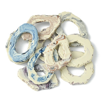 Half Drilled Resin Beads RESI-X0001-43-1
