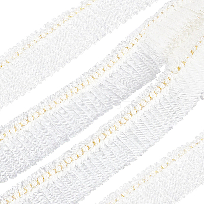 5Yards Polyester Lace Ribbon SRIB-GF0001-74B-1