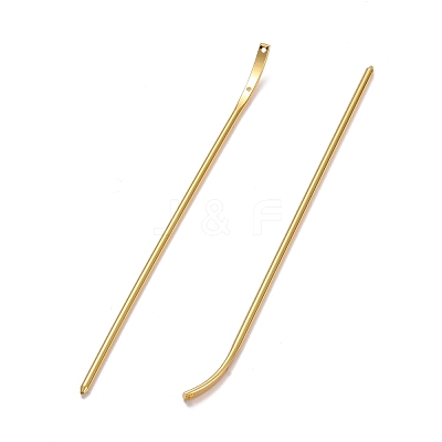 Brass Hair Stick Findings KK-F830-03G-1