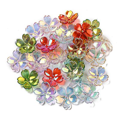 Acrylic Bead Caps OACR-C021-01-1