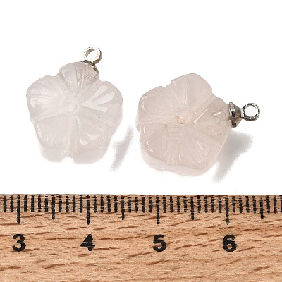 Natural Rose Quartz Pendants GG-CBA487A-01P-03-1