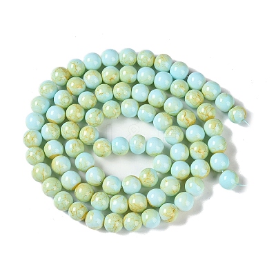 Baking Paint Glass Bead Strands GLAA-H031-01C-08-1