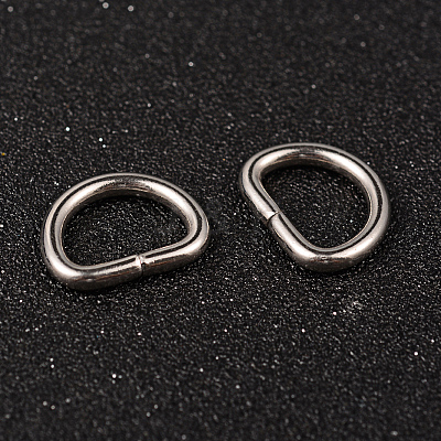 Tarnish Resistant 304 Stainless Steel D Rings X-STAS-M251-02-1