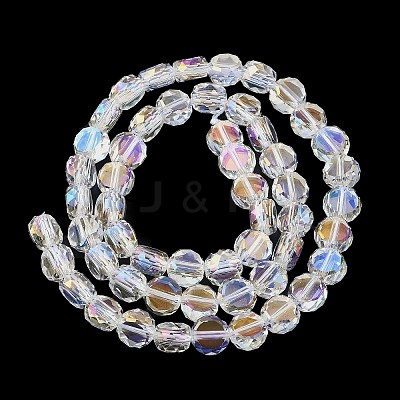 Electroplate Glass Beads Strands EGLA-L045-G-1