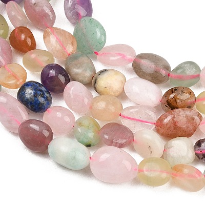 Natural Mixed Stone Beads Strands G-G464-A03-02-1