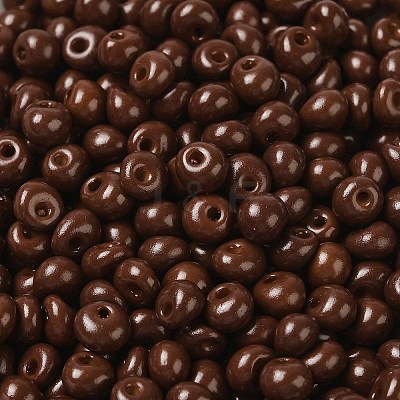 6/0 Opaque Baking Paint Glass Seed Beads X1-SEED-M012-02A-14-1