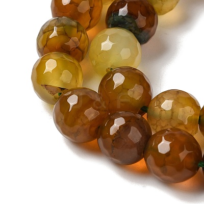 Dyed & Heated Natural Dragon Veins Agate Beads Strands X-G-P539-A01-26-1