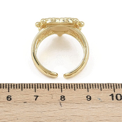 Brass Open Cuff Rings for Women RJEW-K308-04A-G-1