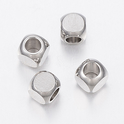 Tarnish Resistant 304 Stainless Steel Beads STAS-H426-02-4MM-1