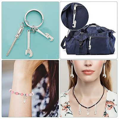 40Pcs 4 Styles Alloy Pendants FIND-FS0005-02-1