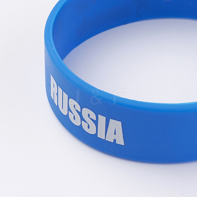 Silicone Wristbands Bracelets BJEW-K168-01K-1