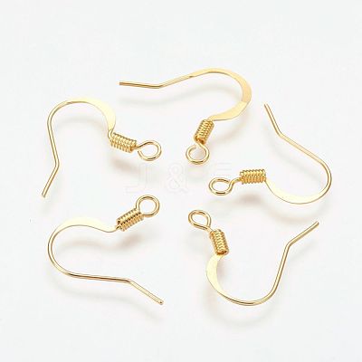 Brass French Earring Hooks X-KK-Q366-G-NF-1