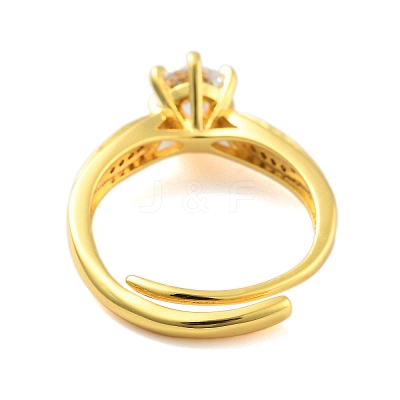 Clear Cubic Zirconia Adjustable Rings RJEW-L120-018G-02-1