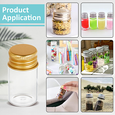 Glass Bottles Bead Containers CON-BC0007-63A-1