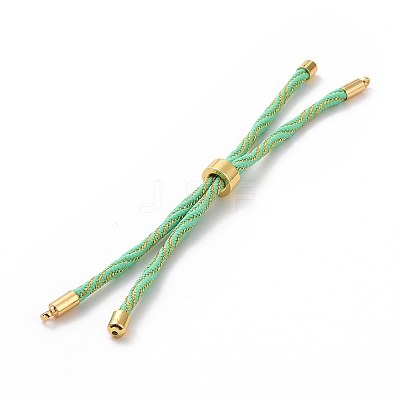 Nylon Cord Silder Bracelets MAK-C003-03G-06-1