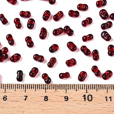 Picasso Spray Painted Glass Seed Beads SEED-T006-04-32-1