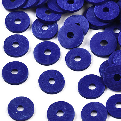Handmade Polymer Clay Beads CLAY-R067-6.0mm-B09-1