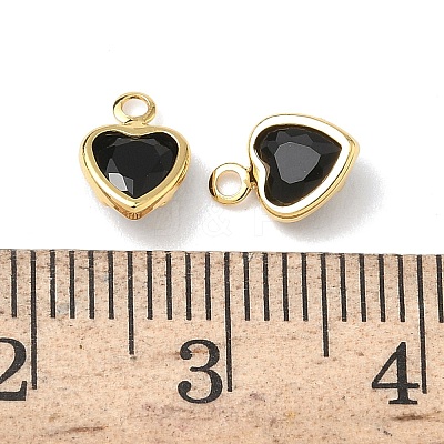 Brass Glass Charms KK-Z136-19G-03-1