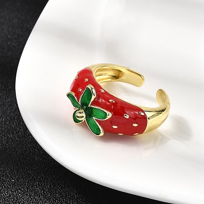 Brass Adjustable Cuff Rings RJEW-C143-01A-G-1