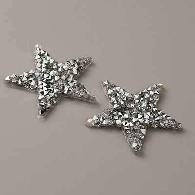Star Hotfix Rhinestone Iron on Patches DIY-WH0188-99A-1