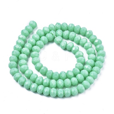 Opaque Solid Color Glass Beads Strands EGLA-A034-P3mm-D14-1