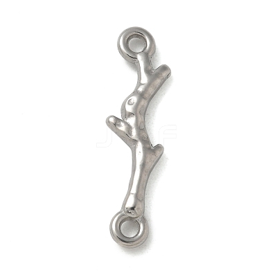 Anti-Tarnish 304 Stainless Steel Branch Connector Charms STAS-Q334-62P-1