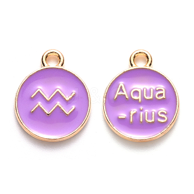 Alloy Enamel Pendants X-ENAM-S124-01B-01J-1