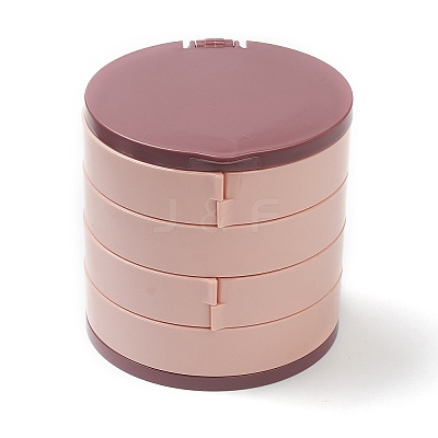Rotatable 4-Layer Plastic Jewelry Storage Box AJEW-YW0001-13A-1